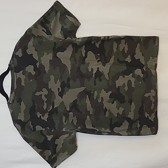 Colours By Alexander Julian Stretch Knit Front Pocket Camo Tee Men's Size Large - Picture 7 of 11